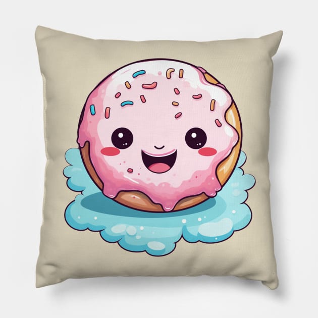 Cute Donut Pillow by Prism Chalk House