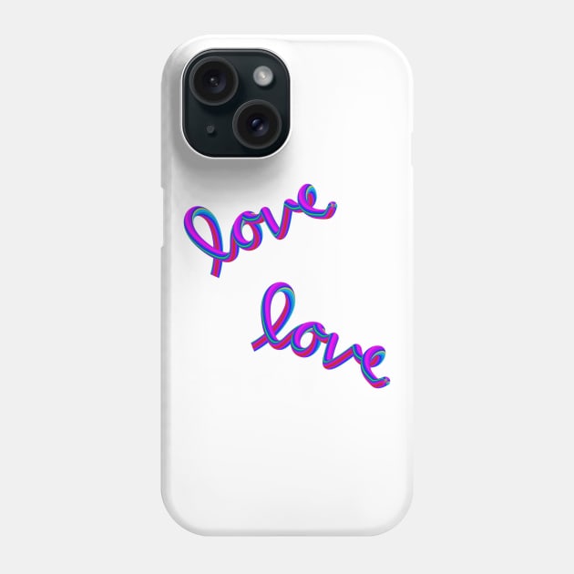 Colorful love Phone Case by tothemoons