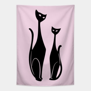 Little Black Cats Tapestry