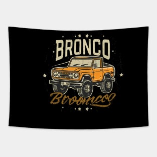 Retro 1987-1991 Ford Bronco w/Tires Tapestry