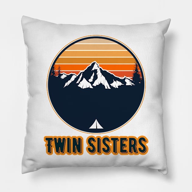 Twin Sisters Pillow by Canada Cities