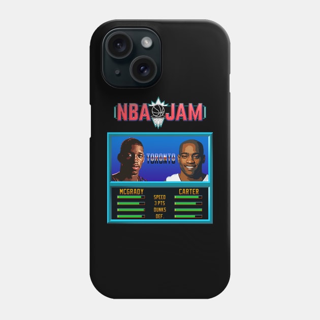 NBA JAM - Tmac and Vince Phone Case by Buff Geeks Art