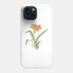 bellow rose flower painting, Hime kuwanso – March (1870–1880) Phone Case