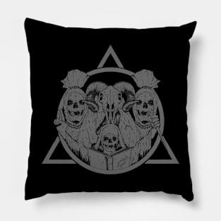 satanism ceremony Pillow