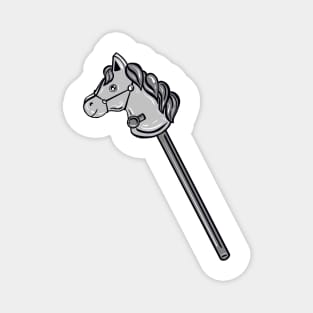 Black And White Horse Stick Magnet