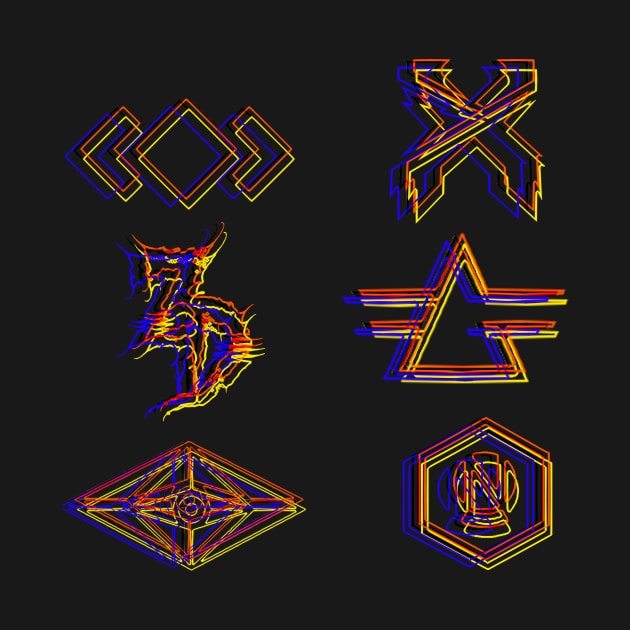 Glitchy Logos by chillayx