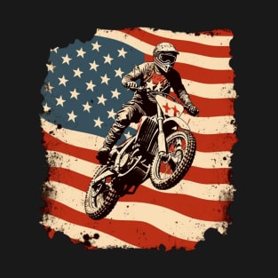 dirt bike 4th of July T-Shirt