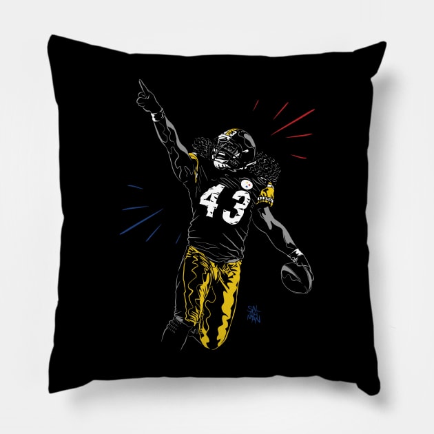 Polamalu Pillow by salohman