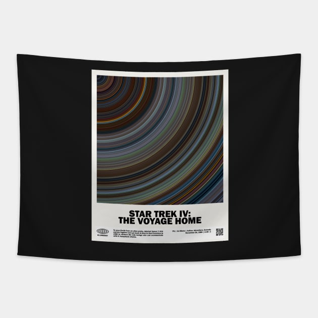 minimal_Star T.rek IV - The Voyage Home Abstract Circular Art Movie Tapestry by silver-light