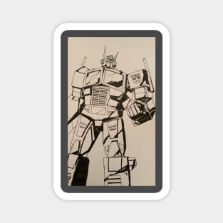 Optimus Primer on white background Magnet