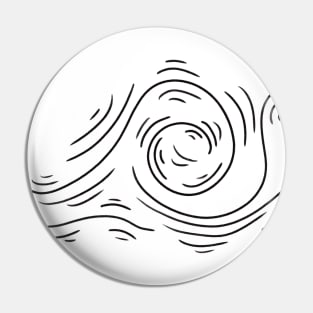 Waves from the ocean Pin