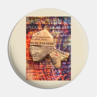 Gandhi / Money Origami Pin