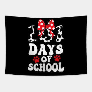 100 Days Of School Dalmatian Dog 100 Days Smarter Boys Girls Tapestry