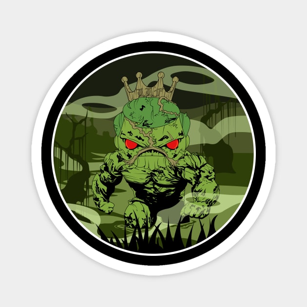 Los Locos Funkeros - ECCC 2020 - Swamp Thing Federico (two sided) Magnet by Kickinittt