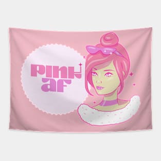 Pink AF Queen Bae Tapestry