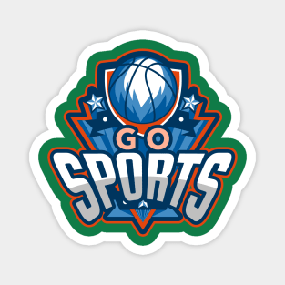 Go Sports - Basketball Fan Magnet