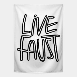 Live Fast, Pun, Goethe, Live Faust Tapestry