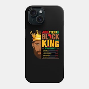 Juneteenth Black King Nutritional Phone Case