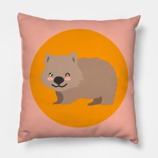 Winking Wombat Pillow