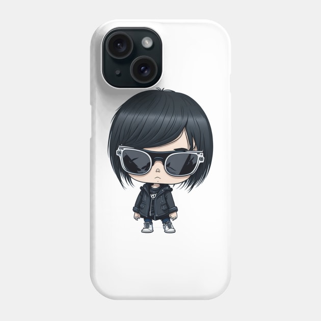 emo girl with sunglassess Phone Case by Majkel&Majkel