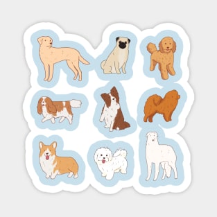 dogs pack illustration Magnet