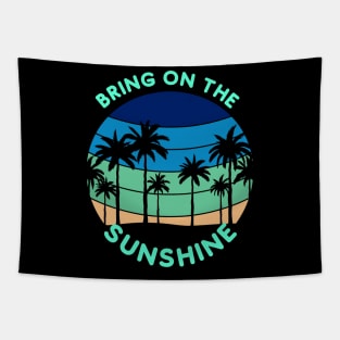 Bring on the Sunshine (9 palms Sunset) Tapestry