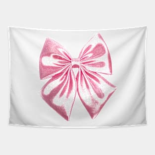 Big Pink Bow Tee Shirt Trendy Ribbon Y2k Tapestry