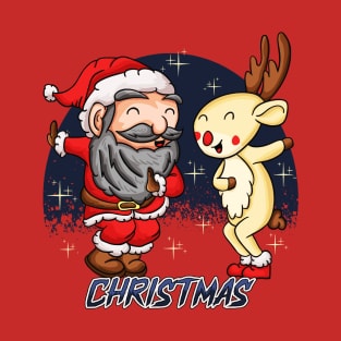 Funny Papa Christmas Love Winter Funny Gift 2021 T-Shirt