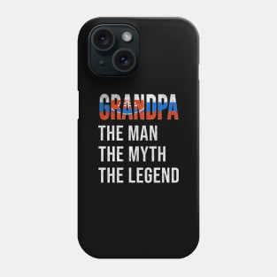 Grand Father Slovakian Grandpa The Man The Myth The Legend - Gift for Slovakian Dad With Roots From  Slovakia Phone Case