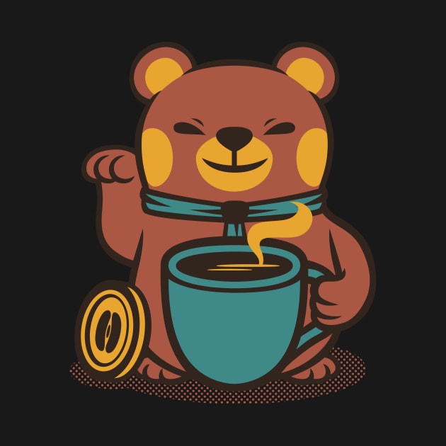 Bear Coffee Manekineko by Tobe Fonseca by Tobe_Fonseca