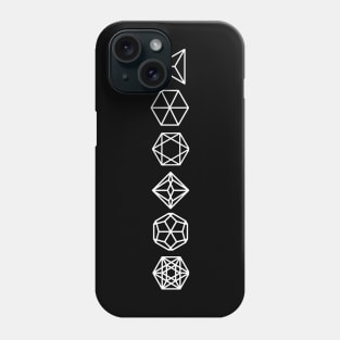 Sacred Geometry Minimalist RPG Dice Phone Case