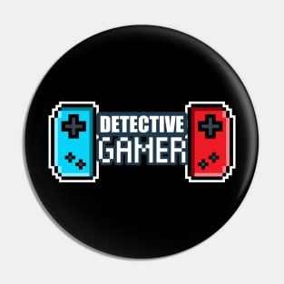 Detective Gamer - 8-bit Retro Pixel Classic Nostalgia Video Games Pin