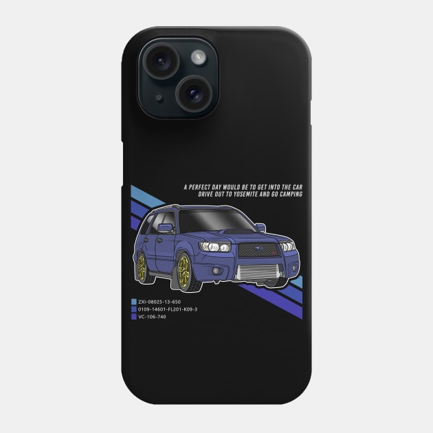 Subaru Forester Phone Case by Guyvit