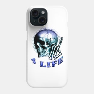 Metal 4 Life Blue Phone Case