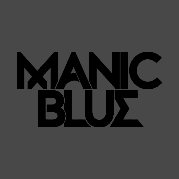 Manic BLue Stacked Text Logo (black) by ManicBlue