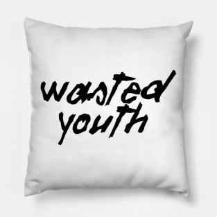 Youth Font Black Pillow