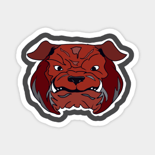 Angry bulldog face Magnet