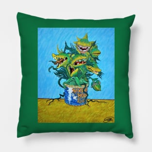 Total Eclipse of the Sunflowers Pillow