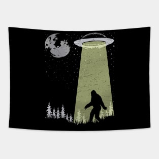 Bigfoot Ufo Tapestry