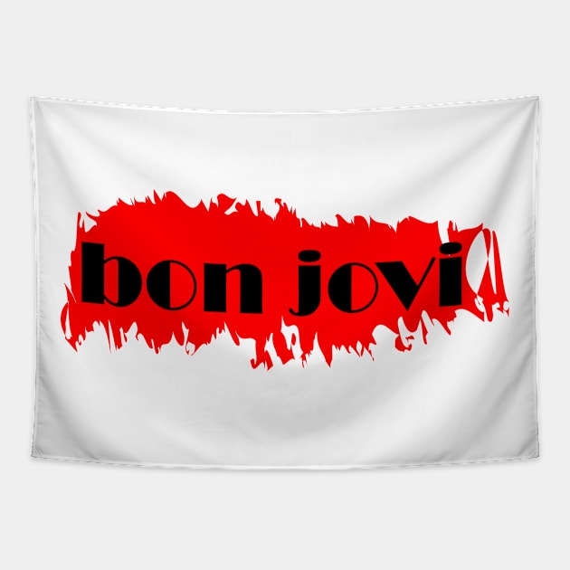 Bon Jovi Peeling Paint Tapestry by Maries Papier Bleu