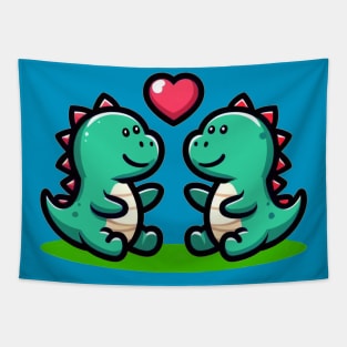 Dino love Tapestry