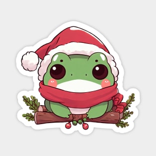 Cute Christmas Mini Frog Magnet