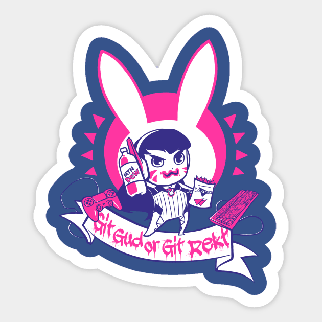 Git Gud Or Git Rekt - Git Gud - Sticker