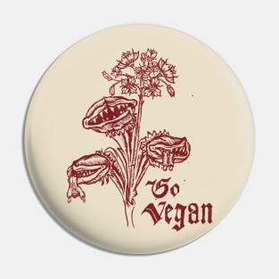 Go vegan Pin