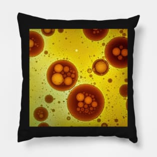 Abstract Yellow and Brown Bubbles in Liquid Pillow