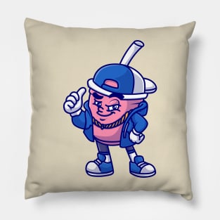 Cute Cool Soda Drink Cartoon Pillow