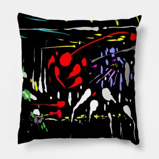 abstract sci-fi - space battle Pillow