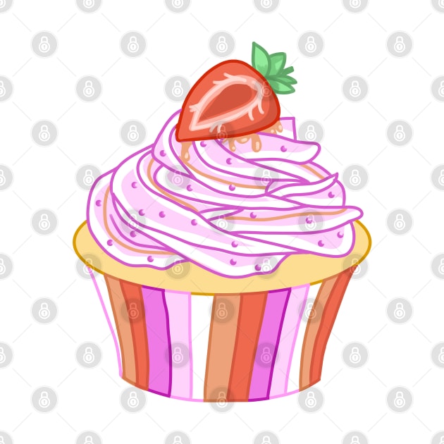 Strawberry Cupcake by casserolestan