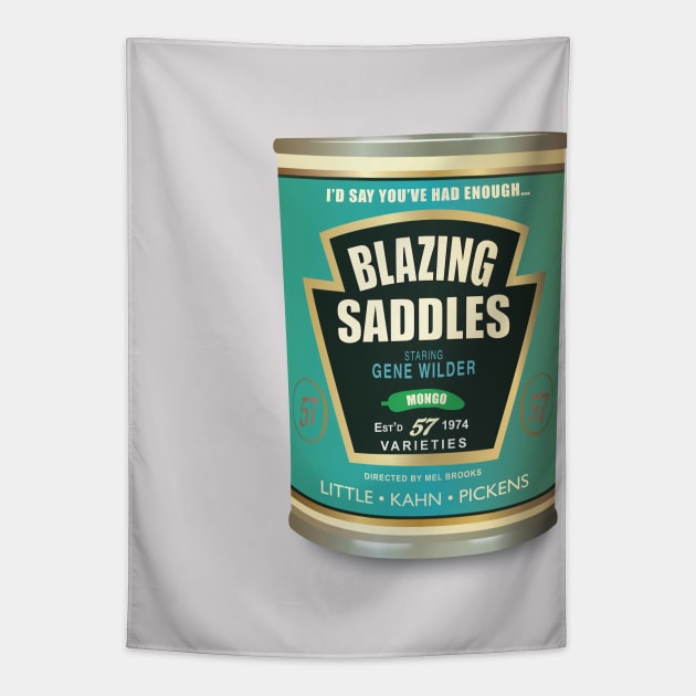 Blazing Saddles - Alternative Movie Poster Tapestry by MoviePosterBoy