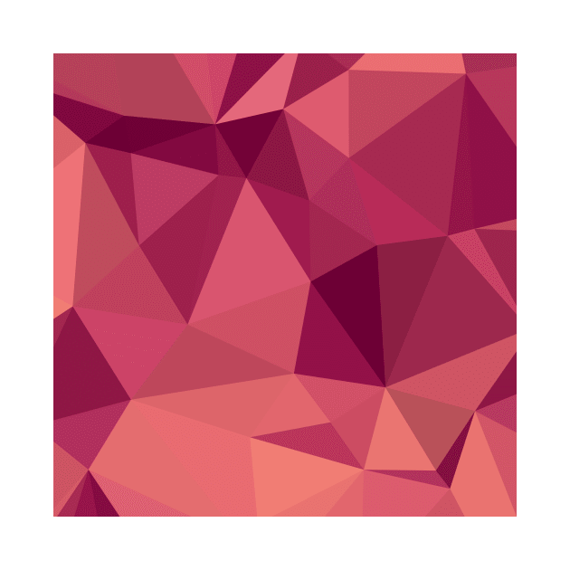 Deep Cerise Purple Abstract Low Polygon Background by retrovectors